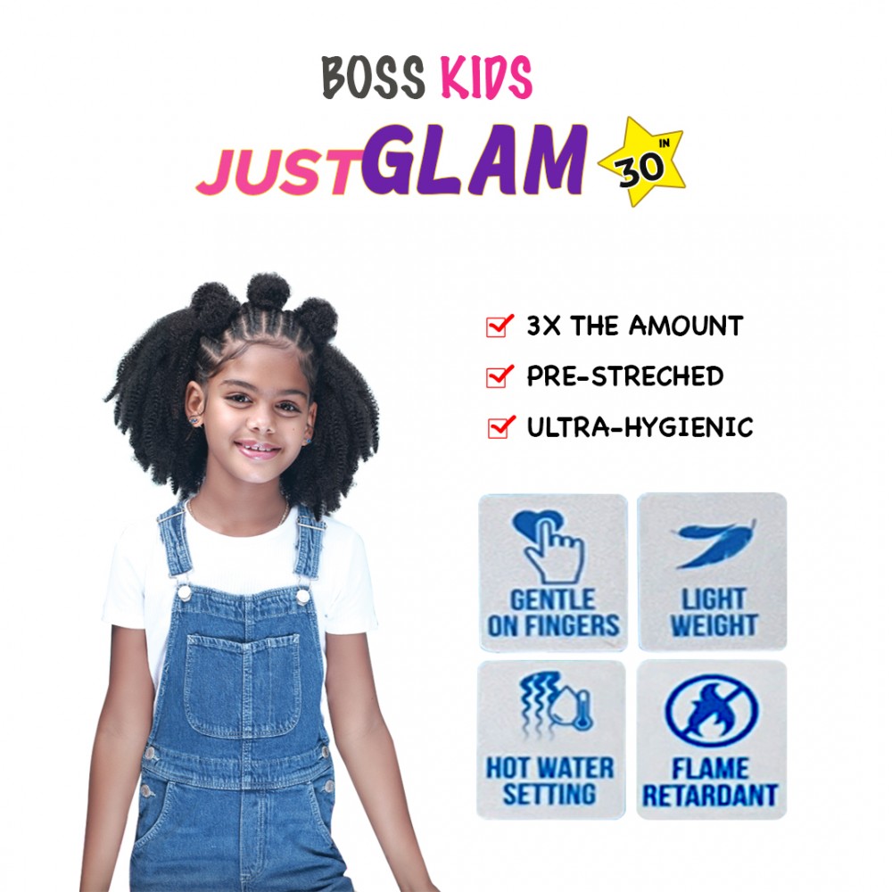 Bobbi Boss 3x Just Glam Braid Kanekalon Jumbo Braid Pre Stretched X Pression Hair 3x 30”