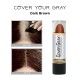 Free Shipping Cover Your Gray Hair Color Touch-Up Stick Instant Haircolor Lipstick Applicator - Dark Brown (3 Pack)