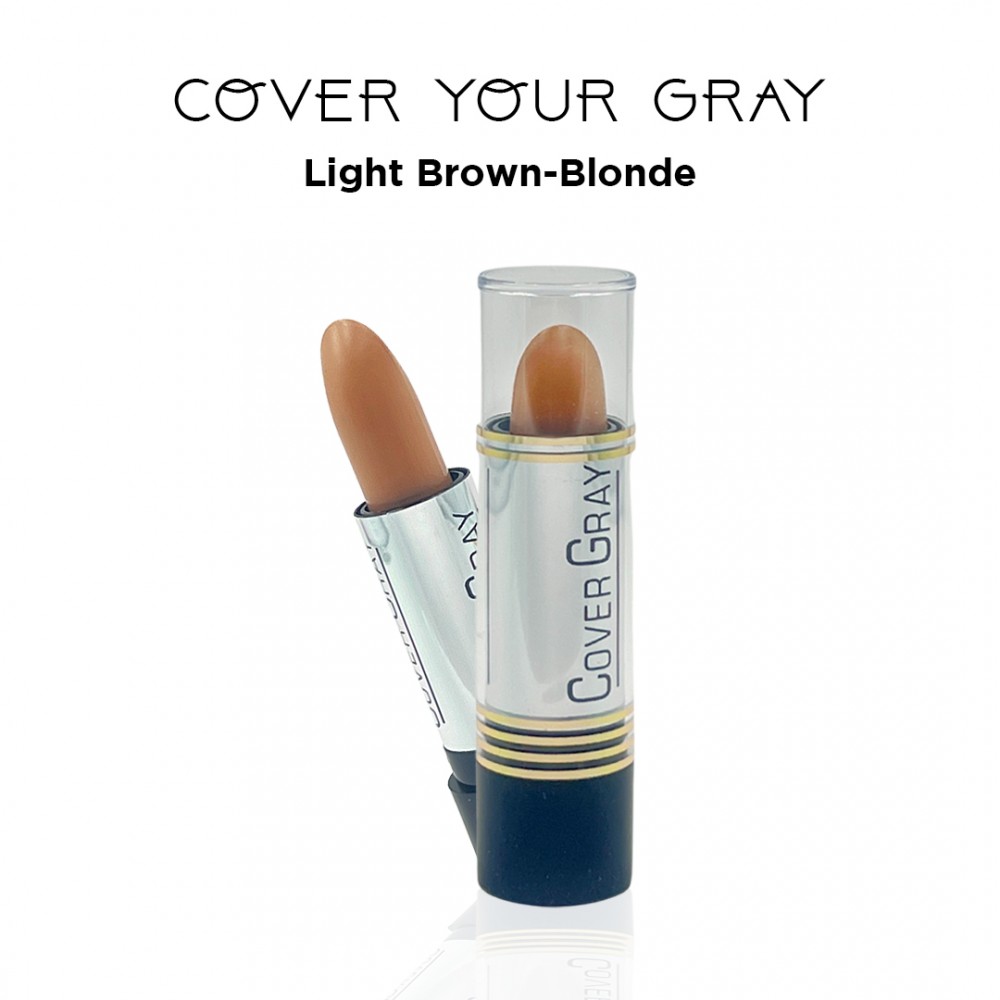 Free Shipping Cover Your Gray Hair Color Touch-Up Stick Instant Haircolor Lipstick Applicator - Light Brown Blonde (3 Pack)