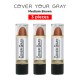 Free Shipping Cover Your Gray Hair Color Touch-Up Stick Instant Haircolor Lipstick Applicator - Medium Brown (3 Pack)