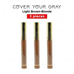 Cover Your Gray Brush-In Wand Waterproof Hair Color Touch-Up Mascara Wand Applicator - Light Brown Blonde (3 Pack)