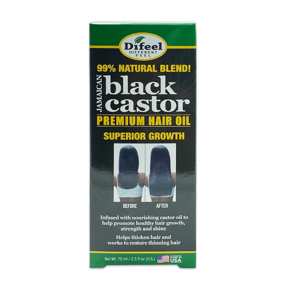 Difeel Different Feel 99% Natural Blend Jamaica Black Castor Premium Hair Oil Superior Growth Nourishing Castor Oil To Help Promote Healthy Hair Growth Hair Oil 2.5 Oz