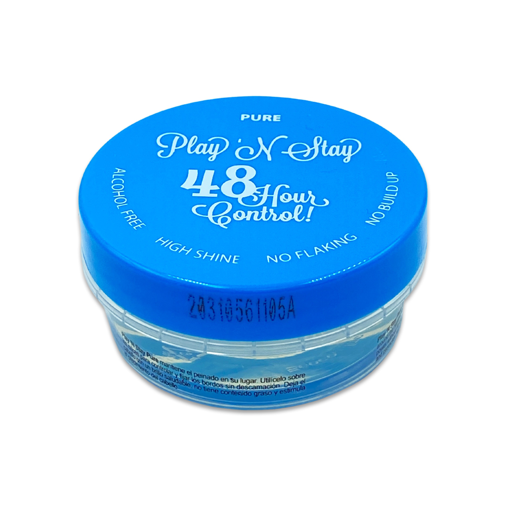 Eco Style Extreme Hold Maximum Edge Control And Style Control For All Hair Types 48 Hours Control Play N Stay Pure Edge Control 3 Oz