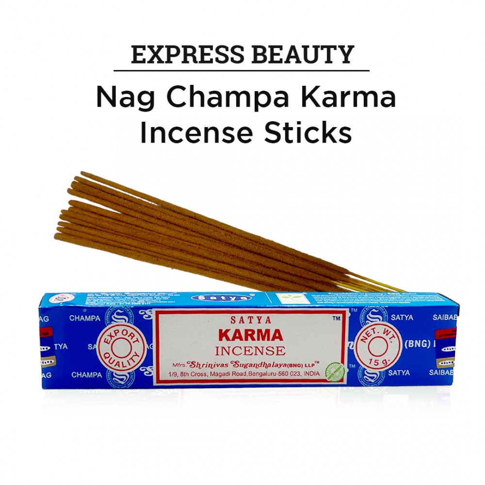 Free Shipping Easy Shine Beauty Nag Champa Karma Incense Sticks, Authentic Agarbatti for Relaxation and Non-Toxic Incense - (12 Pack Set)