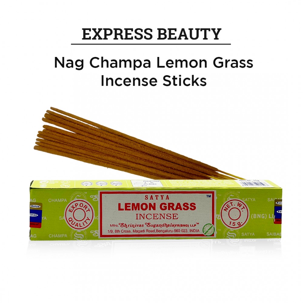 Free Shipping Easy Shine Beauty Nag Champa Lemon Grass Incense Sticks, Authentic Agarbatti for Relaxation and Non-Toxic Incense - (12 Pack Set)