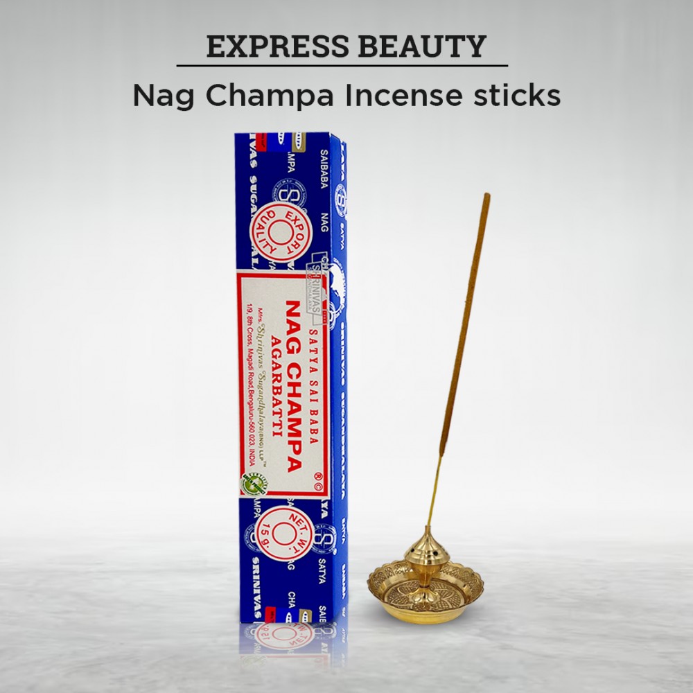 Free Shipping Easy Shine Beauty Nag Champa Incense Sticks, Authentic Agarbatti for Relaxation and Non-Toxic Incense - (12 Pack Set)