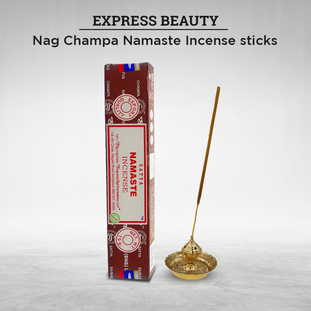 Free Shipping Easy Shine Beauty Nag Champa Namaste Incense Sticks, Authentic Agarbatti for Relaxation and Non-Toxic Incense - (12 Pack Set)