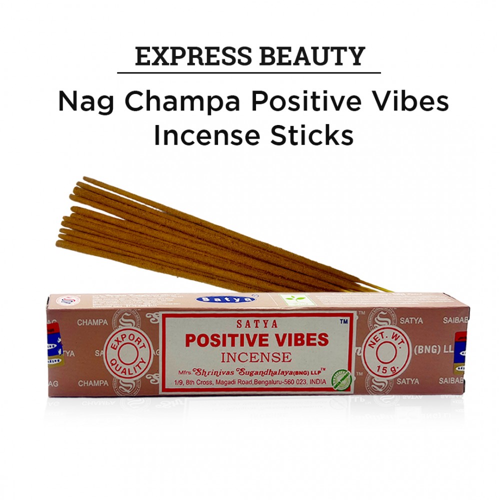 Free Shipping Easy Shine Beauty Nag Champa Positive Vibes Incense Sticks, Authentic Agarbatti for Relaxation and Non-Toxic Incense - (12 Pack Set)