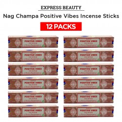 Easy Shine Beauty Nag Champa Positive Vibes Incense Sticks, Authentic Agarbatti For Relaxation And Non-Toxic Incense - (12 Pack Set)