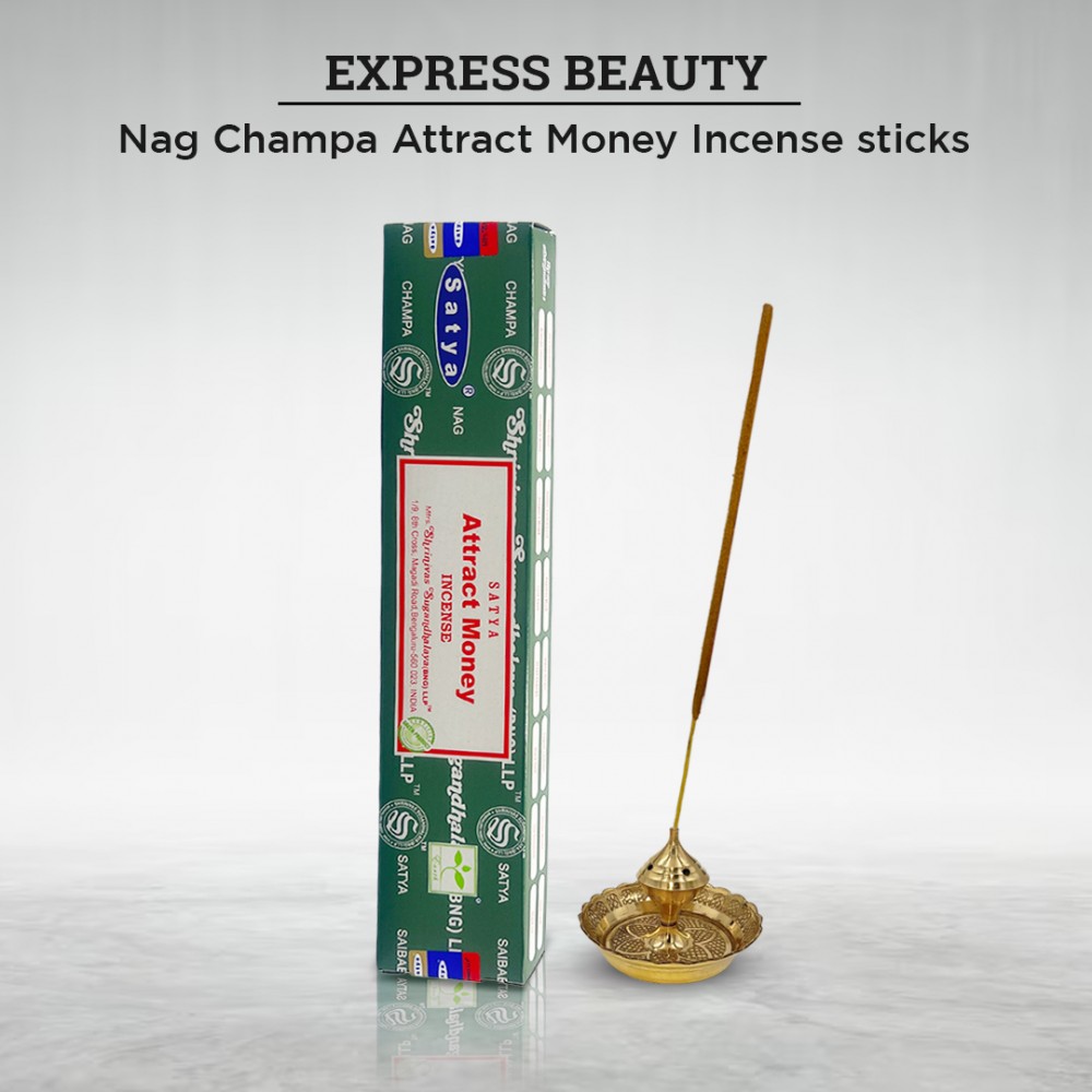 Free Shipping Easy Shine Beauty Nag Champa Attract Money Incense Sticks, Authentic Agarbatti for Relaxation and Non-Toxic Incense - (12 Pack Set)
