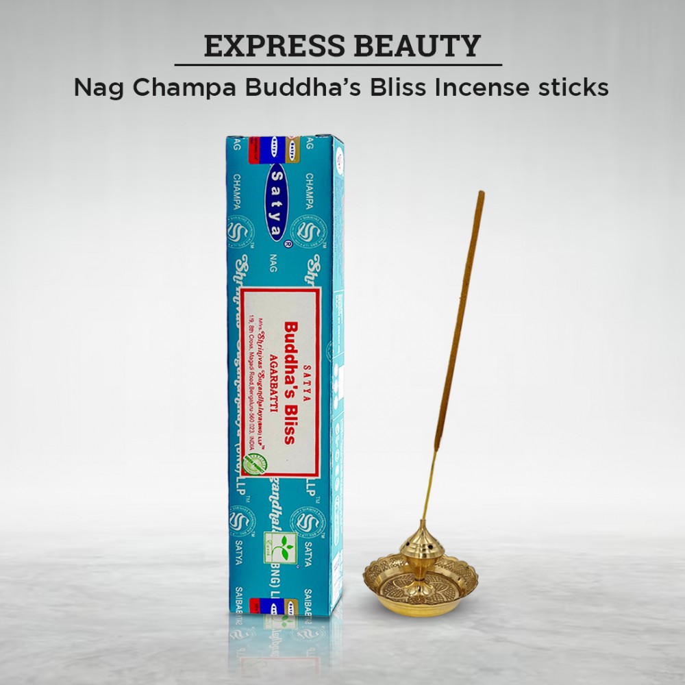 Free Shipping Easy Shine Beauty Nag Champa Buddha’s Bliss Incense Sticks, Authentic Agarbatti for Relaxation and Non-Toxic Incense - (12 Pack Set)