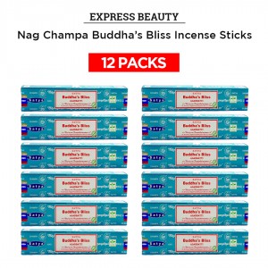 Easy Shine Beauty Nag Champa Buddha’s Bliss Incense Sticks, Authentic Agarbatti For Relaxation And Non-Toxic Incense - (12 Pack Set)