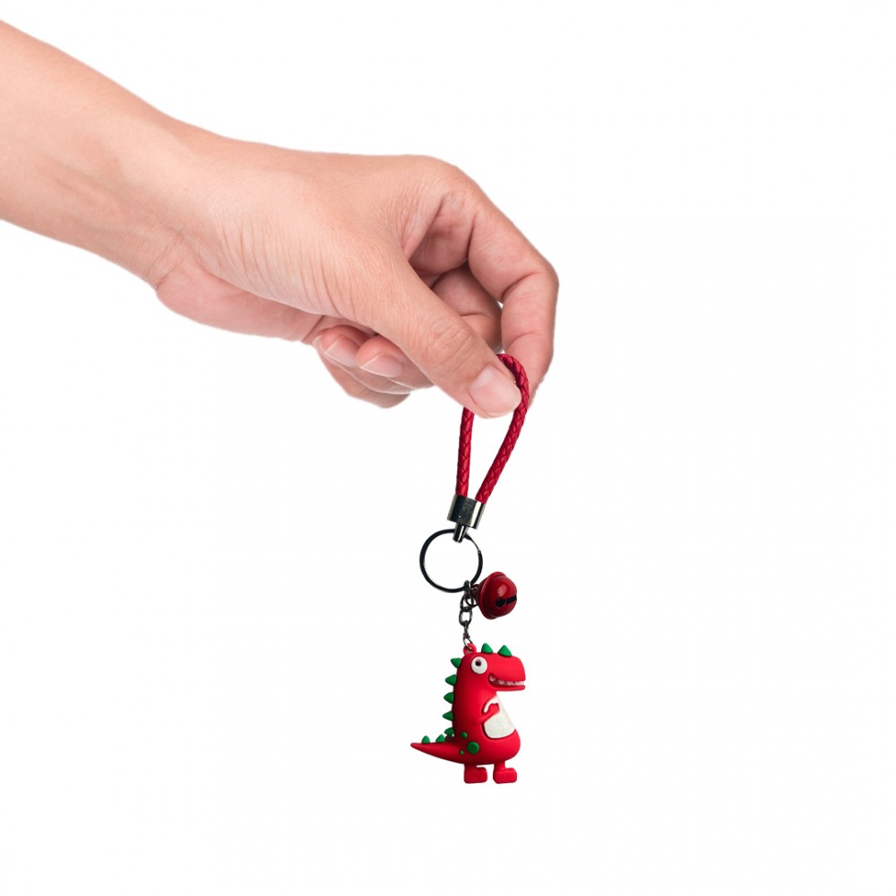 Free Shipping Ebo Premium Silicone Keychain Cartoon Dinosaur Key Ring for Kids Dinosaur Key Chain ( Red ) - 2 Pcs Free Shipping Ebo Premium Silicone Keychain Cartoon Dinosaur Key Ring for Kids Dinosaur Key Chain ( Red ) - 2 Pcs