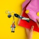 Free Shipping Ebo Premium Anime Character Silicone Family Model Keychain Cartoon Key Ring for Kids Family Dad Key Chain - 2 Pcs