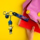Free Shipping Ebo Premium Anime Character Silicone Family Model Keychain Cartoon Key Ring for Kids Family Mom Key Chain - 2 Pcs