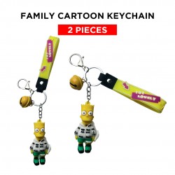 Ebo Premium Anime Character Silicone Family Model Keychain Cartoon Key Ring For Kids Family Boy Key Chain - 2 Pcs Ebo Premium Anime Character Silicone Family Model Keychain Cartoon Key Ring For Kids Family Boy Key Chain - 2 Pcs