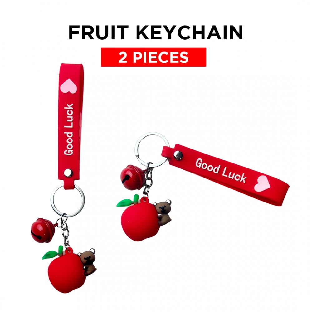 Free Shipping Ebo Premium Silicone Fruit Keychain Apple Key Ring for Kids Fruit Key Chain ( Red ) - 2 Pcs Free Shipping Ebo Premium Silicone Fruit Keychain Apple Key Ring for Kids Fruit Key Chain ( Red ) - 2 Pcs