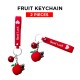 Free Shipping Ebo Premium Silicone Fruit Keychain Apple Key Ring for Kids Fruit Key Chain ( Red ) - 2 Pcs Free Shipping Ebo Premium Silicone Fruit Keychain Apple Key Ring for Kids Fruit Key Chain ( Red ) - 2 Pcs