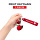 Free Shipping Ebo Premium Silicone Fruit Keychain Apple Key Ring for Kids Fruit Key Chain ( Red ) - 2 Pcs Free Shipping Ebo Premium Silicone Fruit Keychain Apple Key Ring for Kids Fruit Key Chain ( Red ) - 2 Pcs