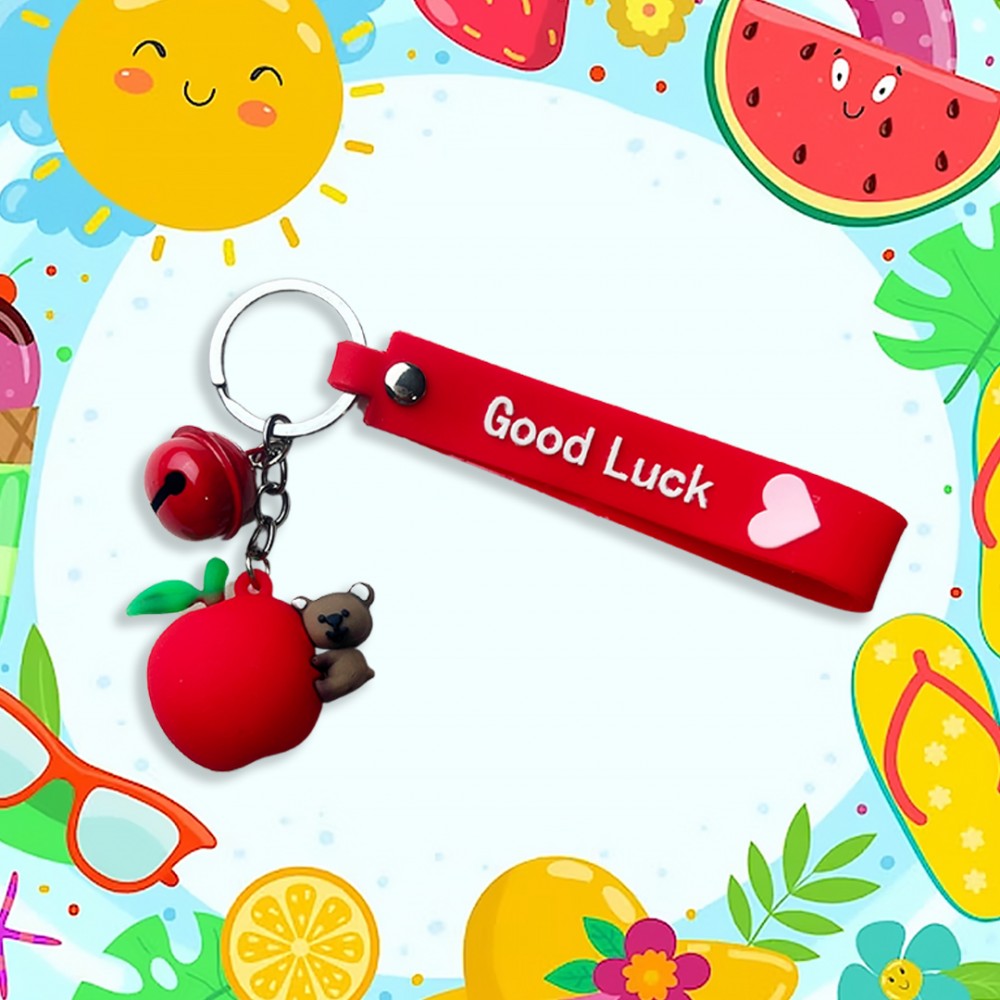 Free Shipping Ebo Premium Silicone Fruit Keychain Apple Key Ring for Kids Fruit Key Chain ( Red ) - 2 Pcs Free Shipping Ebo Premium Silicone Fruit Keychain Apple Key Ring for Kids Fruit Key Chain ( Red ) - 2 Pcs