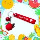 Free Shipping Ebo Premium Silicone Fruit Keychain Apple Key Ring for Kids Fruit Key Chain ( Red ) - 2 Pcs Free Shipping Ebo Premium Silicone Fruit Keychain Apple Key Ring for Kids Fruit Key Chain ( Red ) - 2 Pcs