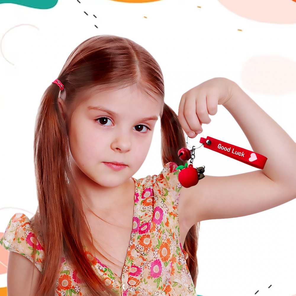 Free Shipping Ebo Premium Silicone Fruit Keychain Apple Key Ring for Kids Fruit Key Chain ( Red ) - 2 Pcs Free Shipping Ebo Premium Silicone Fruit Keychain Apple Key Ring for Kids Fruit Key Chain ( Red ) - 2 Pcs