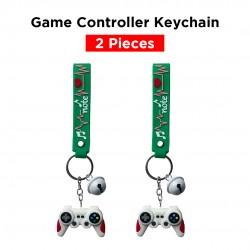 Ebo Premium Silicone Keychain Game Controller Key Ring For Kids Game Controller Key Chain ( Green ) - 2 Pcs