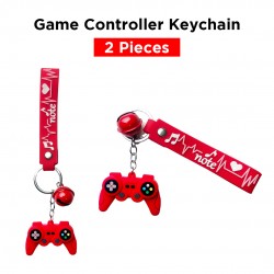 Ebo Premium Silicone Keychain Game Controller Key Ring For Kids Game Controller Key Chain ( Red ) - 2 Pcs Ebo Premium Silicone Keychain Game Controller Key Ring For Kids Game Controller Key Chain ( Red ) - 2 Pcs