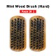 Free Shipping Ebo Premium Mini Hard 360 Wave Brush 2 Pcs
