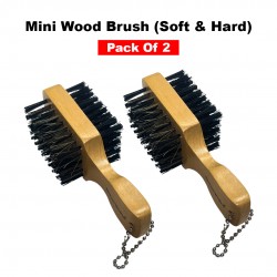 Ebo Premium Mini Soft And Hard 360 Wave Brush 2 Pcs