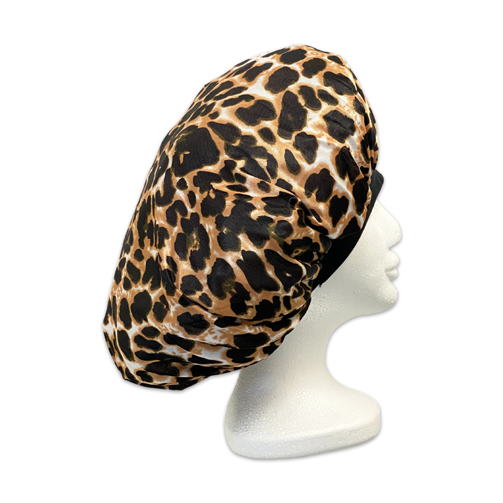 Ebo Organic Argan Olive Oil And Peppermint Treated Satin Bonnet Sleep Cap Patterned 849