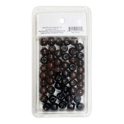 Ebo Color Round Wood Hair Beads Braid Hair Brown Ebo Color Round Wood Hair Beads Braid Hair Brown