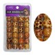 Ebo Color Round Wood Hair Beads Braid Hair Style A