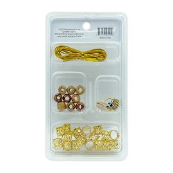Ebo Braid Hair Ring Hair Decorations Braiding Kit Assorted Style A Gold Ebo Braid Hair Ring Hair Decorations Braiding Kit Assorted Style A Gold