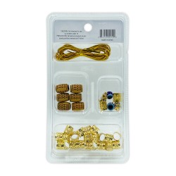 Ebo Braid Hair Ring Hair Decorations Braiding Kit Assorted Style E Gold Ebo Braid Hair Ring Hair Decorations Braiding Kit Assorted Style E Gold