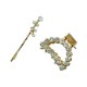 Ebo Fashion Pearl Hair Clip Style 2 Pcs Gold
