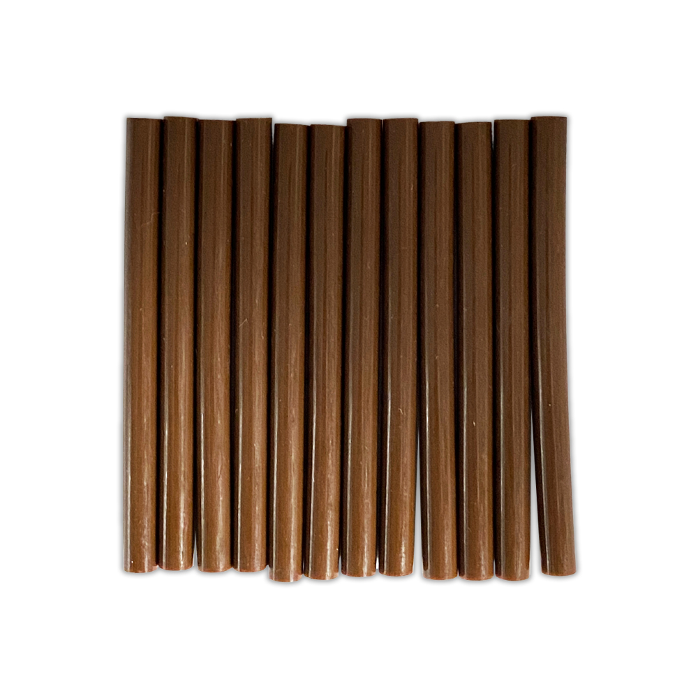 Free Shipping Ebo Fusion Hair Extension Keratin Glue Sticks Hair Bond Adhesive Glue Sticks For Hair Extension 12 Pcs Brown