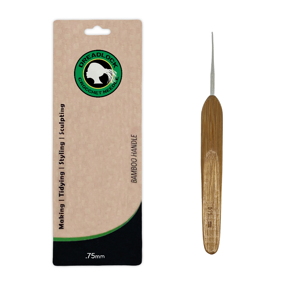 Free Shipping Ebo Dreadlocks Interlocking Tool Crochet Hook Needle Sisterlocks 0.75 Mm Bamboo Handle