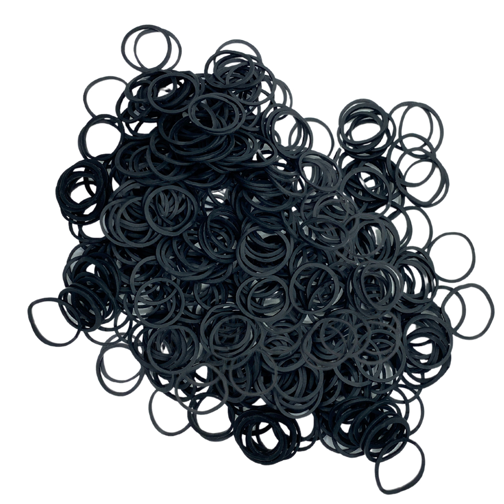 Ebo Mini Hair Rubber Bands Elastic Bands For Hair And Braids 250 Pcs Black