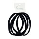 Ebo Long Size Clothes Hair Elastics Scrunchies Hair Elastic Ponytail Holder Tie Hair Accessories Black 4 Pcs