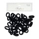 Ebo Mini Size Clothes Hair Elastics Scrunchies Hair Elastic Ponytail Holder Tie Hair Accessories Black 40 Pcs