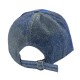 Free Shipping ebo fashion adjustable unisex rhinestone hats baseball caps hats men women ( Love Blue )