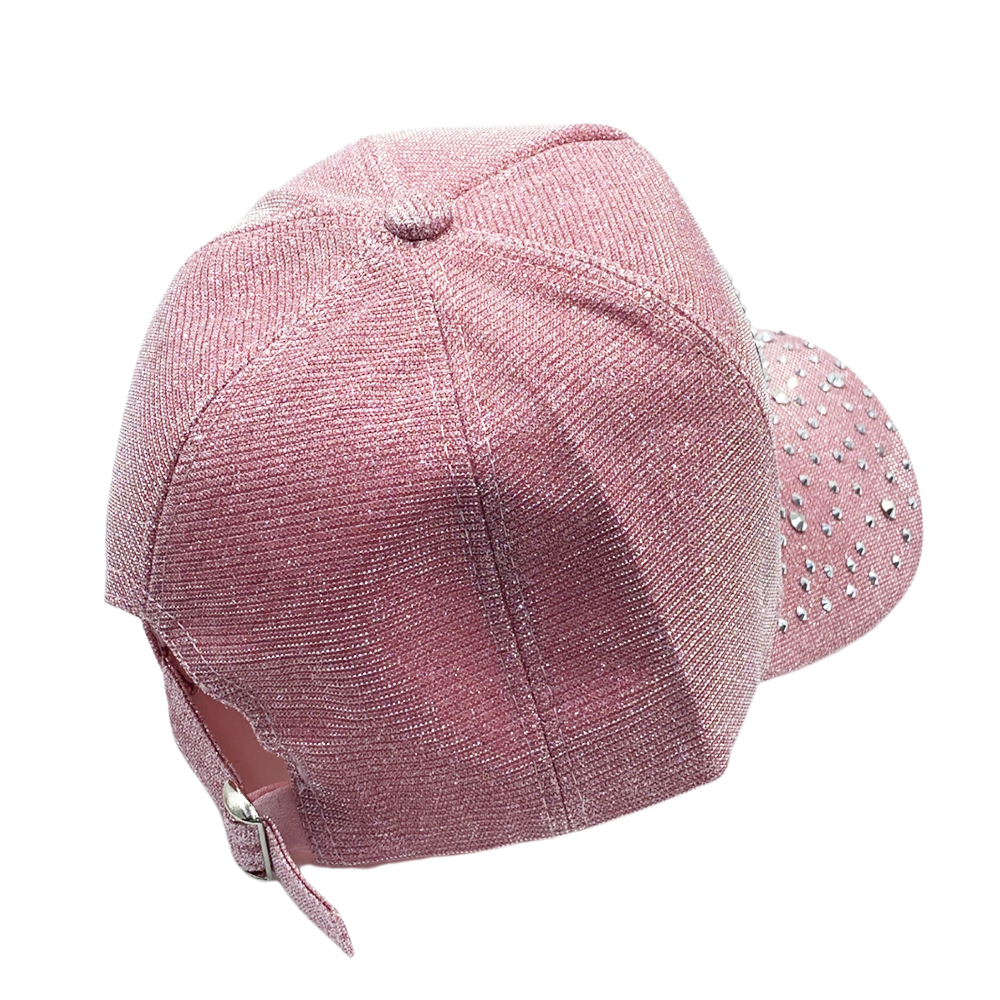 Ebo Fashion Adjustable Unisex Rhinestone Hats Baseball Caps Hats Men Women ( Love Pink )