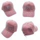 Ebo Fashion Adjustable Unisex Rhinestone Hats Baseball Caps Hats Men Women ( Love Pink )