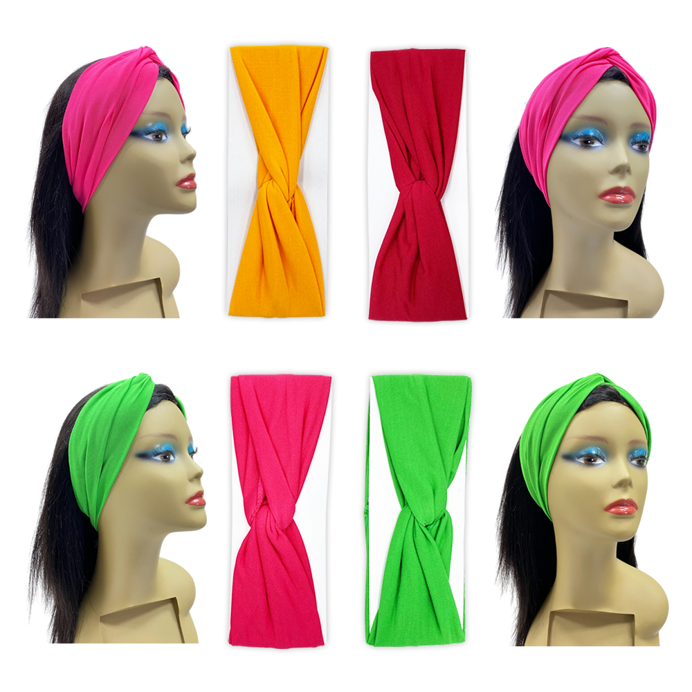 Ebo Headbands For Women Fashions Twist Knotted Headbands Yoga Workout  Non Slip Sweet Vintage Headbands Hair Accessories Assorted Color 5 Pcs