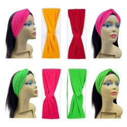 Ebo Headbands For Women Fashions Twist Knotted Headbands Yoga Workout Non Slip Sweet Vintage Headbands Hair Accessories Assorted Color 5 Pcs