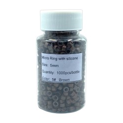 Ebo Premium Silicone Micro Rings 5mm I Tip Hair Extensions Silicone Lined Beads For Human Hair Extensions Tool 1000 Pcs Brown Ebo Premium Silicone Micro Rings 5mm I Tip Hair Extensions Silicone Lined Beads For Human Hair Extensions Tool 1000 Pcs Brown