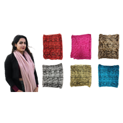 EBO FASHION CRINKLE SILK SCARVES FOR WOMEN 100% SILK LIGHT WEIGHT CRINKLE SCARF ALL PURPOSE USE 