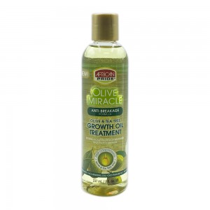 African Pride Olive Miracle Anti-breakage Formula Olive & Tea Tree Growth Oil Treatment Soothes Scalp 8 Oz
