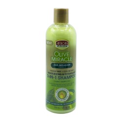 African Pride Olive Miracle Anti-breakage Formula Sulfate Free Color Safe Moisturizing And Detangling 2 In 1 Shampoo 12 Oz